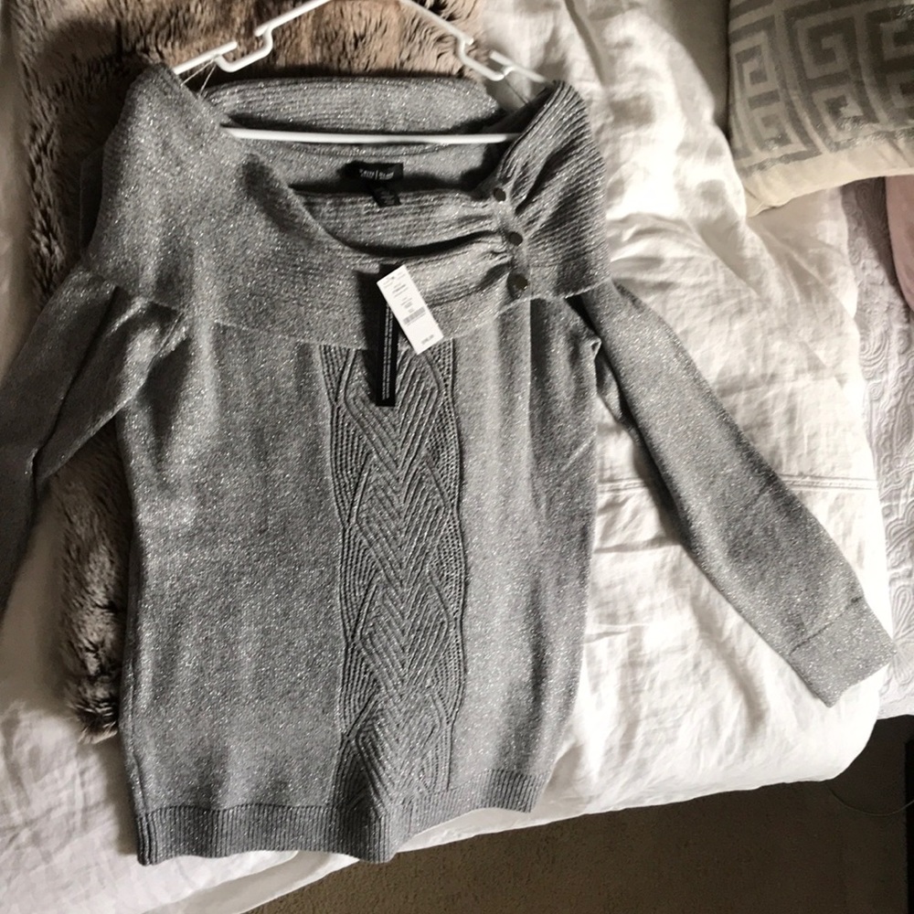 Brand New with tags shimmer thread tunic sweater